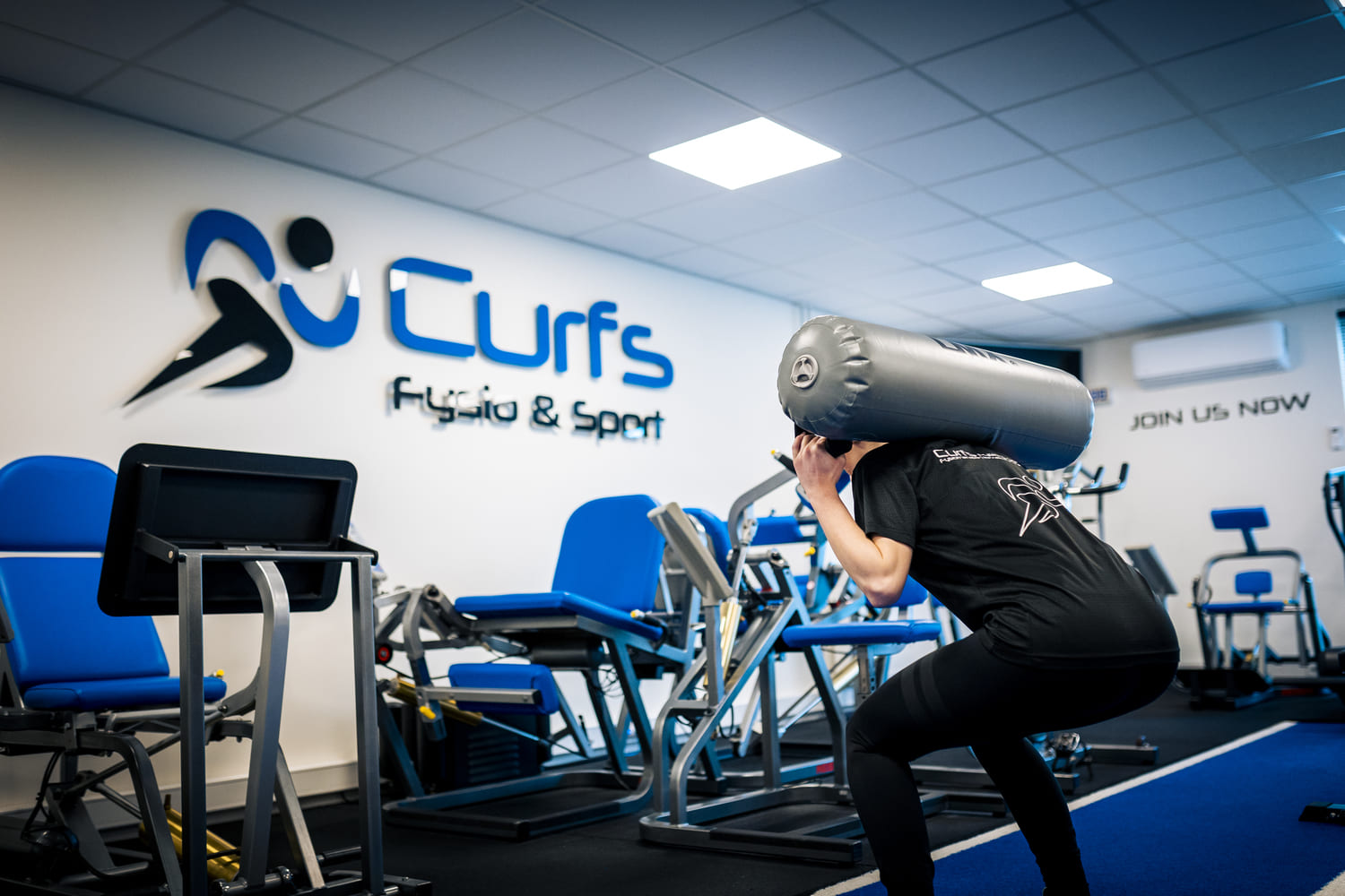 hyroxoefening met waterzak